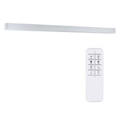 Applique murale LED blanche en métal avec télécommande pour réglage de la luminosité et température de couleur