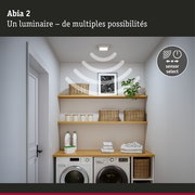 Panneau LED Abia 2 White Select Détecteur de mouvement crépusculaire (HF) carré 170x170mm 9,5W 1100lm 2700 - 4000K Blanc