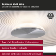 Luminaire LED Volea dimmable avec effet de profondeur 3D et lumière directe et indirecte