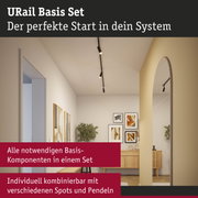 URail Schiene Basisset 230V Schwarz matt