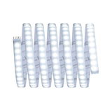 Flexible LED strip light with white LEDs and 6-pin connector for versatile lighting applications