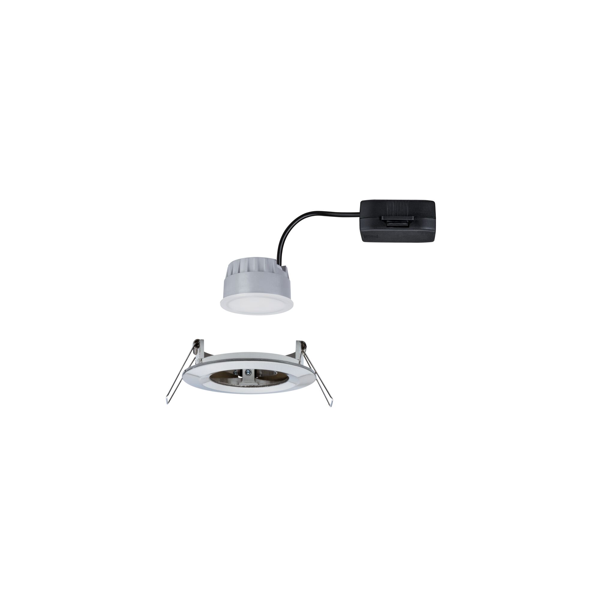 Spot encastré LED blanc avec câble et support métallique pour éclairage économique en énergie