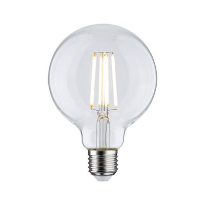 Clear LED filament bulb with E27 base for energy-efficient lighting and modern home use