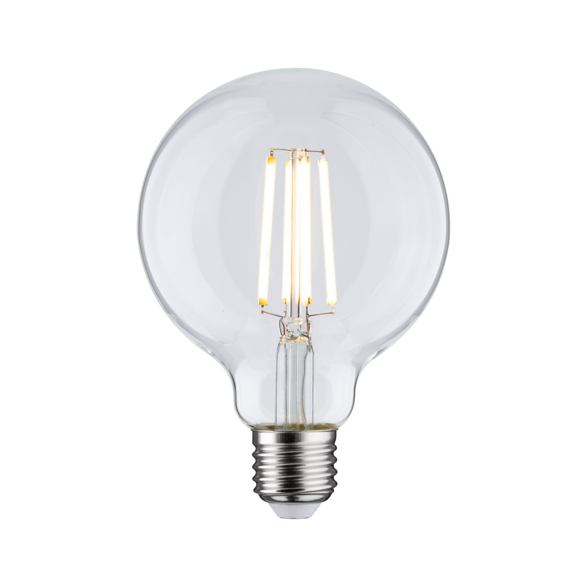 Efficient-Line Filament 230 V Globe LED G95 E27 840lm 4W 3000K Clair Ampoule LED transparente avec filament visible et culot E27 pour éclairage économique