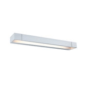 Moderner LED-Deckenfluter aus silbernem Aluminium mit warmweißem Licht für Wohnräume