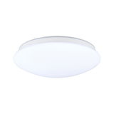 Round white LED ceiling light with matte plastic diffuser for modern room lighting