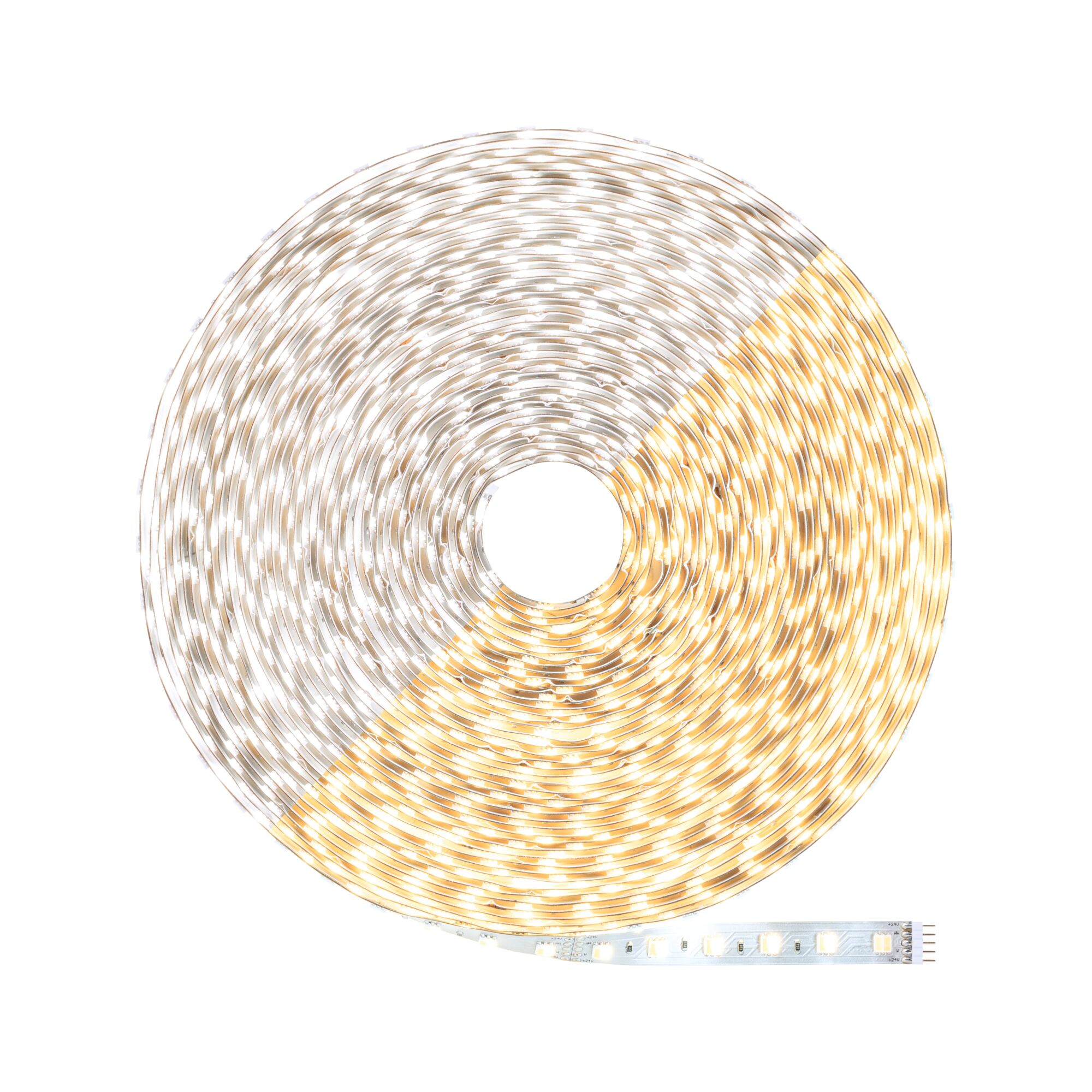 LED-Lichtband mit warmweißem und kaltweißem Licht, flexibles Beleuchtungsband für Innenräume