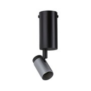 Moderner LED-Spot aus Metall in Schwarz und Grau für flexible Beleuchtung im Innenbereich