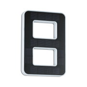 Black square LED light panel with white frame for modern indoor lighting solutions