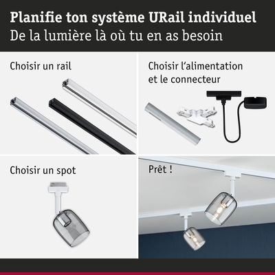 Guide étape par étape pour système URail en aluminium avec spot en verre pour éclairage LED