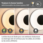 Applique d'extérieur LED Aureva IP65 rond 220mm 2200 - 4000K 20,5W 1730lm 230V Anthracite/Blanc Polycarbonate