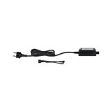 Black power cable with plug and transformer for LED lighting systems