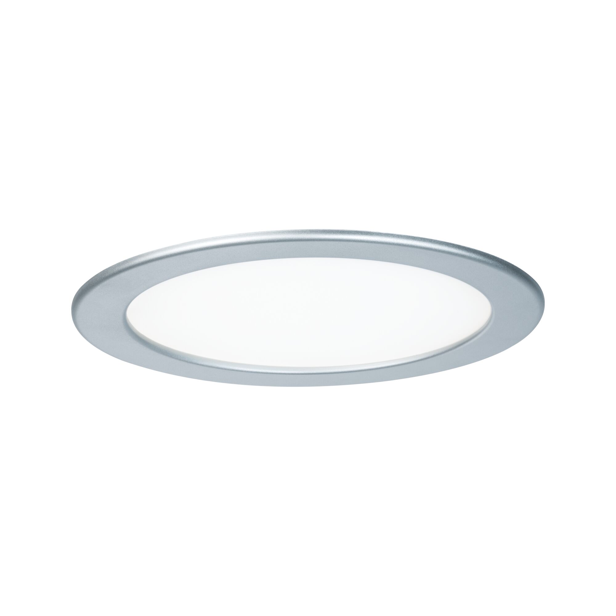 LED-inbouwpaneel IP44 rond 220mm 16,5W 1150lm 4000K Chroom mat Rond LED-inbouwpaneel met zilverkleurige aluminiumrand en witte diffuser voor moderne verlichting