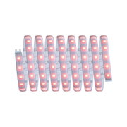 Bande LED flexible avec lumières rouges sur support transparent pour éclairage décoratif
