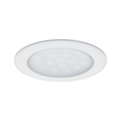 Panneau LED encastré rond blanc avec couverture givrée pour éclairage économique