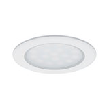 Rundes LED-Einbaupanel in Weiß mit mattierter Abdeckung für energiesparende Raumbeleuchtung