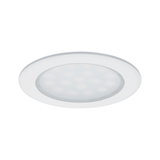 Round white LED recessed panel with frosted cover for energy-efficient room lighting