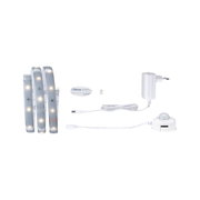 Witte LED-strip met adapter en bewegingssensor voor veelzijdige verlichtingsoplossingen