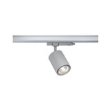 Moderner grauer LED-Strahler aus Metall für Schienensysteme, energiesparende Innenbeleuchtung