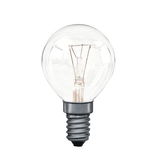 Kleine heldere gloeilamp met metalen schroefvoet voor decoratieve verlichting