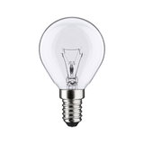 Classic clear glass light bulb with metal base, energy-saving lighting solution for home