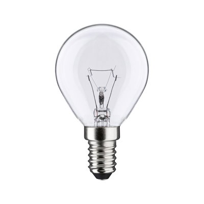 Classic clear glass light bulb with metal base, energy-saving lighting solution for home