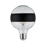 Heldere glazen LED-lamp met zwarte band, energiezuinige filamentlamp voor moderne verlichting