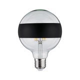 Glühbirne mit klarem Glas und schwarzem Streifen, LED-Filament, energiesparende Leuchte