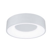 Ronde witte metalen LED-plafondlamp met diffuse verlichting voor moderne interieurs
