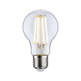 Ampoule LED en verre transparent avec lumière blanc chaud pour éclairage économique