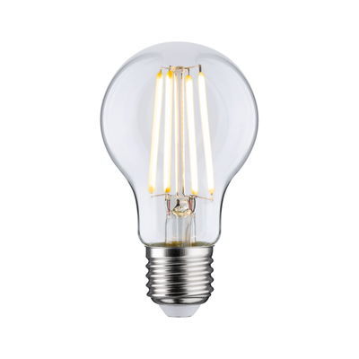Ampoule LED en verre transparent avec lumière blanc chaud pour éclairage économique