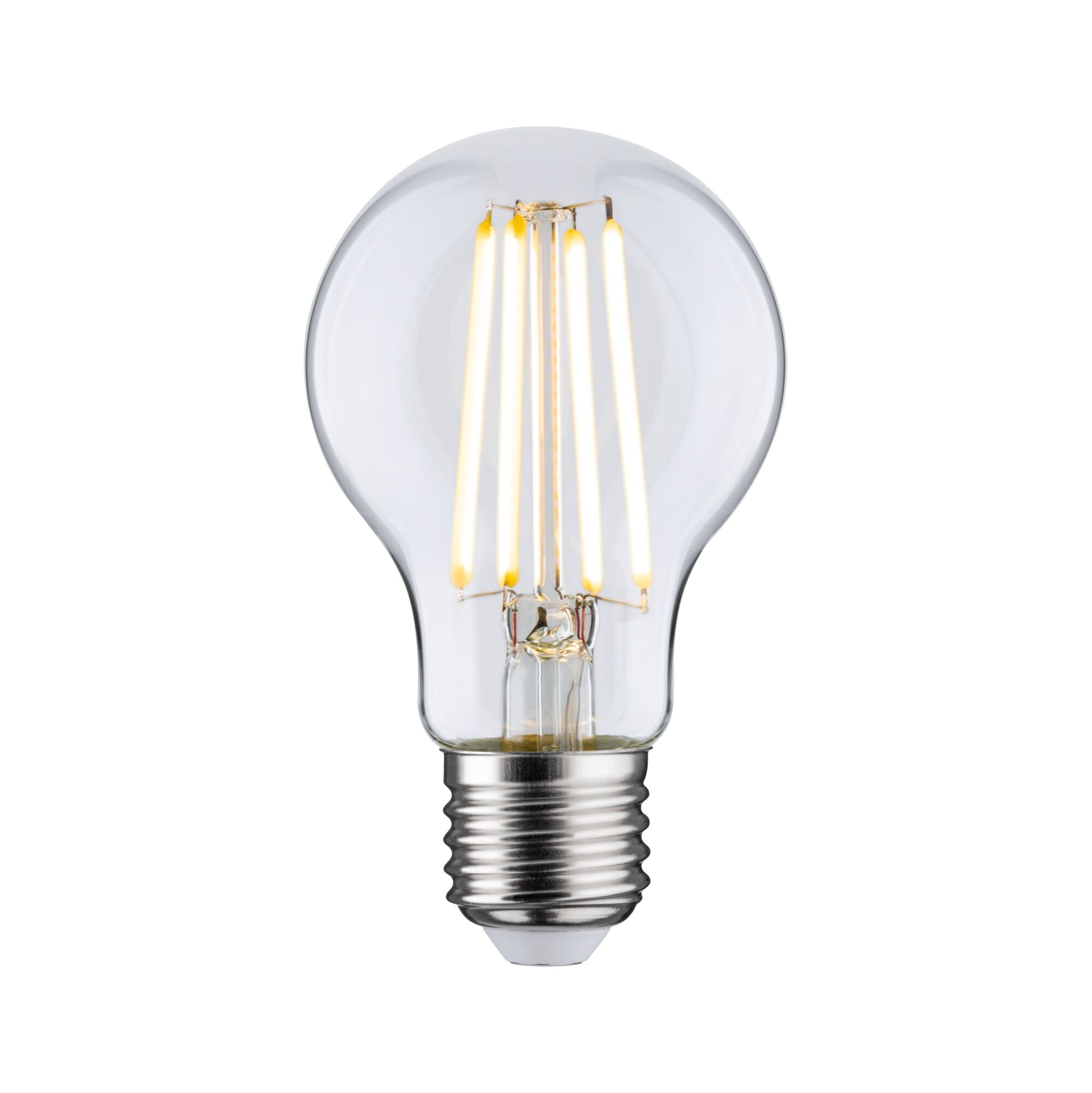 Efficient-Line Filament 230V LED Birne E27 1er-Set 525lm 2,5W 3000K Klar LED-Glühbirne mit transparentem Glas und warmweißem Licht für energiesparende Beleuchtung