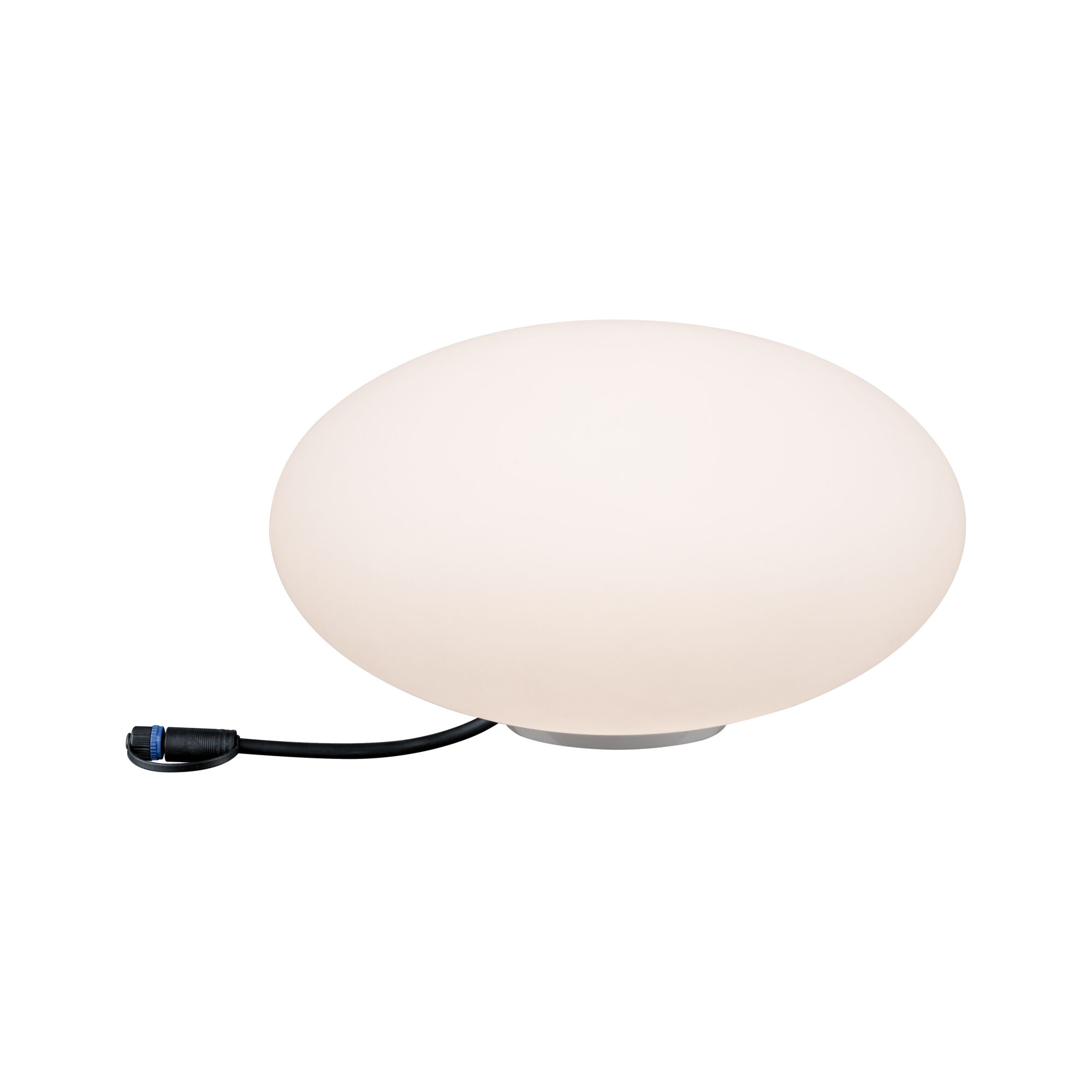 Lampe LED ronde blanche avec câble noir pour éclairage intérieur moderne et solution lumineuse économique