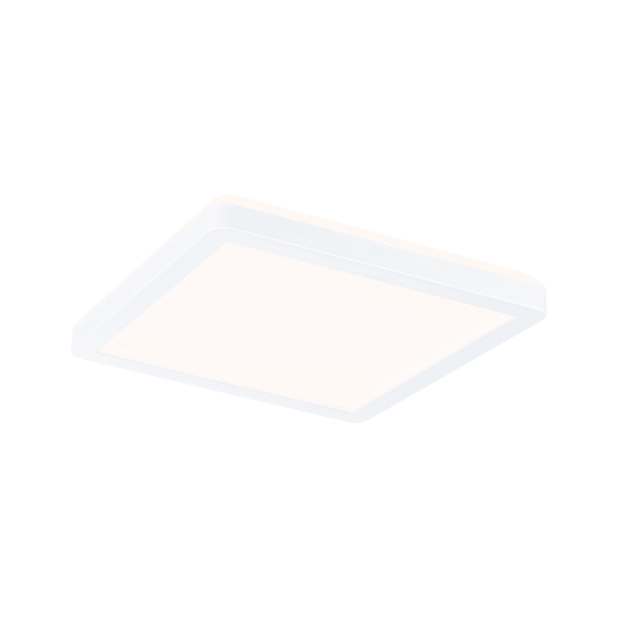 Plafonnier LED carré blanc en plastique pour éclairage moderne intérieur