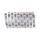Bande LED flexible avec diodes blanc chaud sur circuit argenté pour éclairage décoratif intérieur