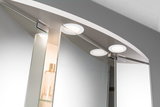 Rundes LED-Badezimmer-Spiegelleuchten-Set in Weiß mit warmweißem Licht für moderne Badbeleuchtung