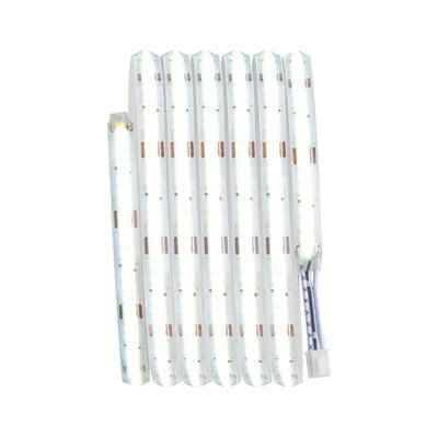 Flexible white LED light strip with connector cable for modern lighting applications