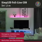 RGB LED-Lichtleiste 1,5 m mit homogenem Lichtbild und abwischbarer Beschichtung für Wohnraumbeleuchtung