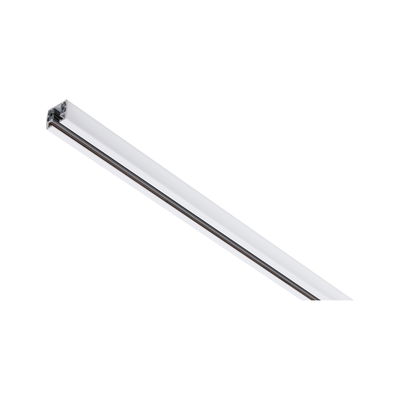 White aluminum LED strip profile with black rail, modern lighting accessory