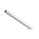 Profil en aluminium blanc pour bande LED avec rail noir, accessoire d'éclairage moderne