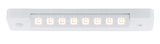 Lumière LED blanche sous meuble avec huit LED blanc chaud et détecteur de mouvement pour éclairage économique
