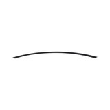 Black curved LED light profile made of metal for modern lighting solutions