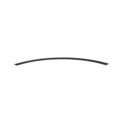 Black curved LED light profile made of metal for modern lighting solutions