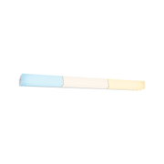 LED wall light with three color modes in blue, white, and warm white for versatile room lighting