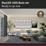 MaxLED 1000 Basic set with warm white LED strips and power supply for easy home lighting
