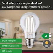 Efficient-Line Filament 230V LED Birne E27 1er-Set 840lm 4W 4000K Klar