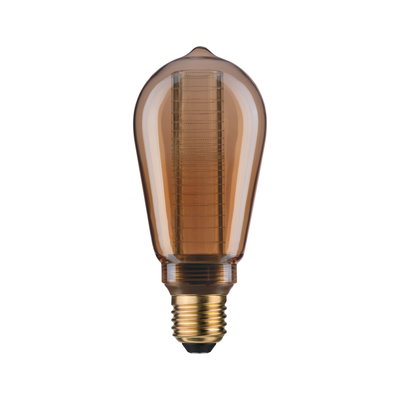 Vintage LED bulb with brown glass and E27 base for decorative lighting