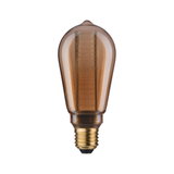 Vintage LED-pære med brunt glas og E27-fatning til dekorativ belysning
