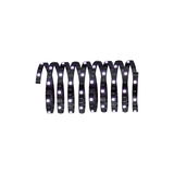 Flexible black LED strip with white lights for modern lighting applications and decoration