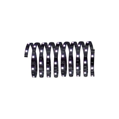 Flexible black LED strip with white lights for modern lighting applications and decoration